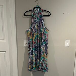 SHEIN Curve Colorful Patterned Dress